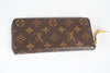 Louis Vuitton Monogram Clemence Wallet Mimosa Interior Used