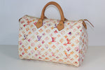 Louis Vuitton Limited Edition Aquarelle Watercolor Speedy 35 Handbag Used