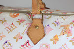 Louis Vuitton Limited Edition Aquarelle Watercolor Speedy 35 Handbag Used