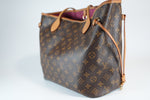 Louis Vuitton Monogram Neverfull MM Pivoine Interior Used