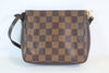 Louis Vuitton Damier Ebene Trousse Makeup Pouch Used