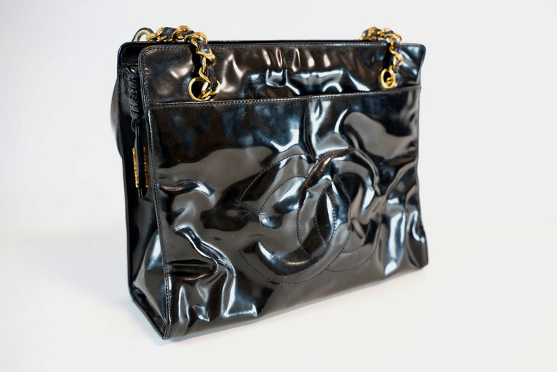 Chanel Patent Leather Shoulder Bag Used