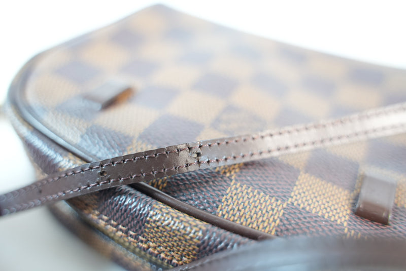 Louis Vuitton Damier Ebene Pochette Ipanema 2way Bag Used