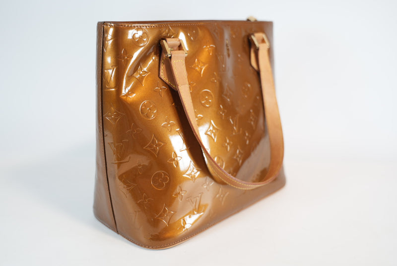 Louis Vuitton Monogram Vernis Houston Bronze Used