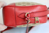 Gucci Bree GG Canvas Crossbody Bag Red Used