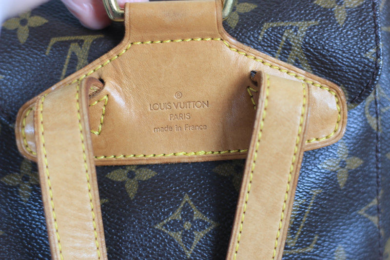 Louis Vuitton Monogram Montsouris MM Backpack Used