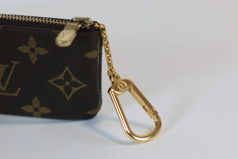 Louis Vuitton Monogram Pochette Cle Card/Key Holder Used