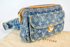 Louis Vuitton Blue Monogram Denim Bumbag Used