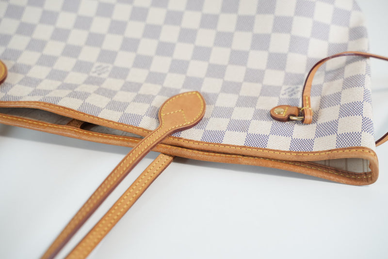 Louis Vuitton Damier Azur Neverfull MM Used