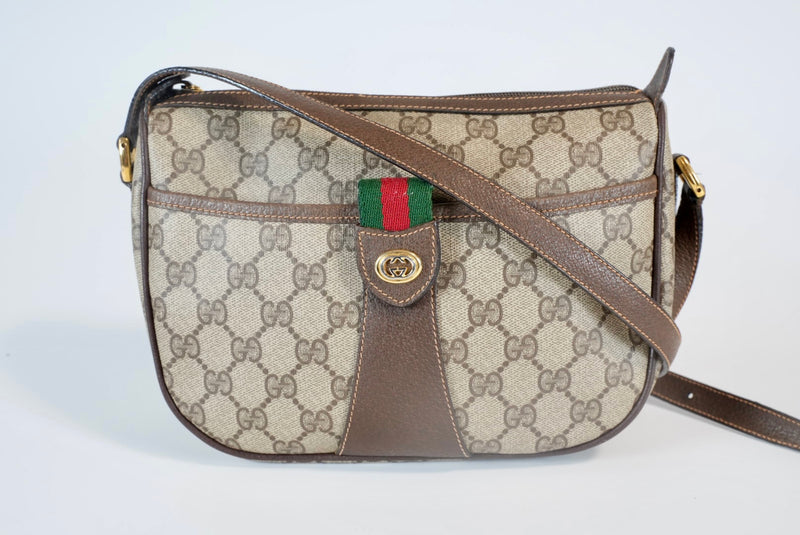 Gucci Supreme Sherry Line Sling Bag Used