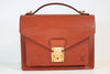 Louis Vuitton Epi Leather Monceau 2 Way Bag Kenya Brown Used