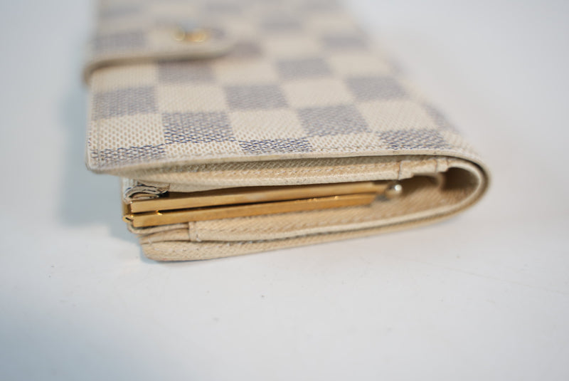 Louis Vuitton Damier Azur Portefeuille Viennois Wallet Used