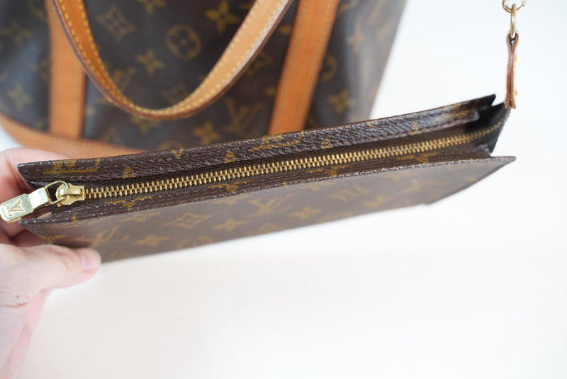 Louis Vuitton Mono Bucket GM W/ Pouch Used