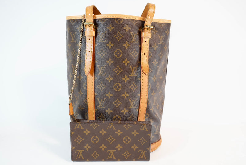 Louis Vuitton Mono Bucket GM W/ Pouch Used