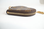 Louis Vuitton Monogram Porte Monnaie Leopard Coeur Heart Coin Purse Used