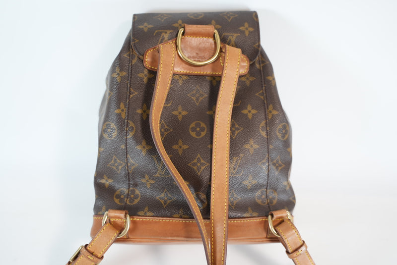 Louis Vuitton Monogram Montsouris MM Backpack Used