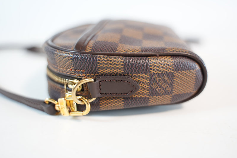 Louis Vuitton Damier Ebene Pochette Ipanema 2way Bag Used