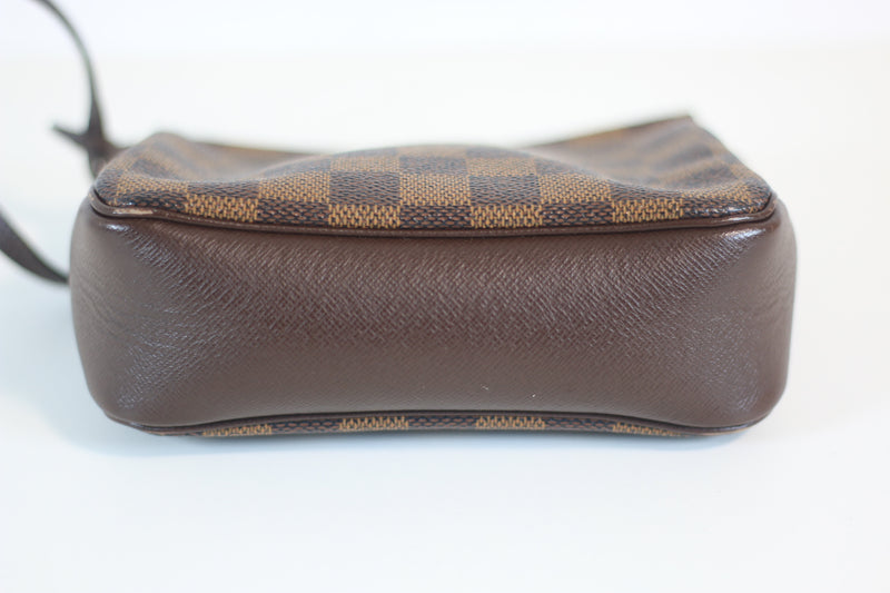 Louis Vuitton Damier Ebene Trousse Makeup Pouch Used