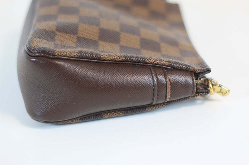 Louis Vuitton Damier Ebene Trousse Makeup Pouch Used