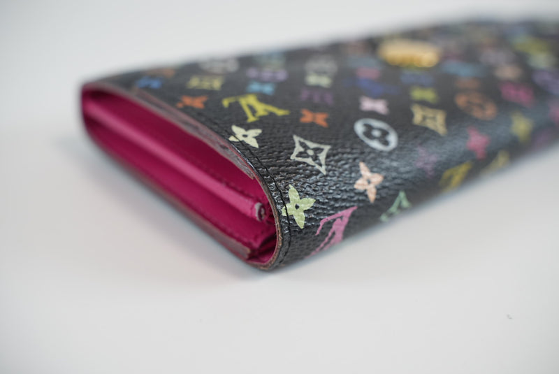 Louis Vuitton Monogram Multicolor Sarah Wallet Used