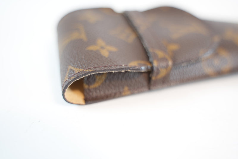Louis Vuitton Monogram Etui Stylo Eyeglasses Case Used