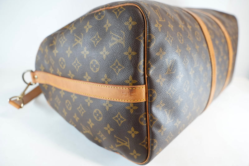 Louis Vuitton Monogram Keepall Bandouliere 55 Used