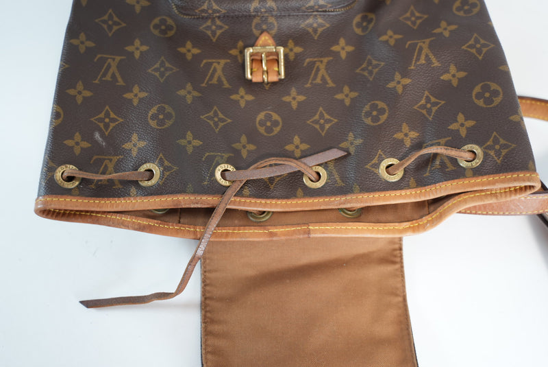 Louis Vuitton Monogram Montsouris MM Backpack Used