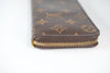 Louis Vuitton Monogram Clemence Wallet Mimosa Interior Used