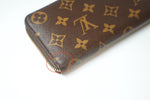 Louis Vuitton Monogram Clemence Wallet Mimosa Interior Used