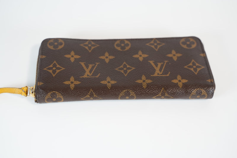 Louis Vuitton Monogram Clemence Wallet Mimosa Interior Used