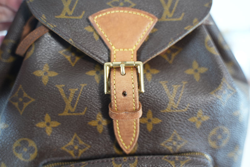 Louis Vuitton Monogram Montsouris MM Backpack Used