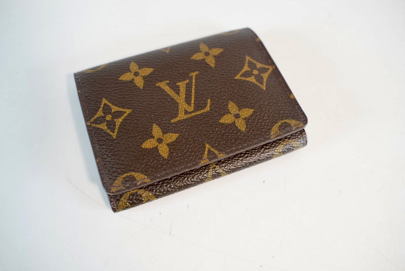 Louis Vuitton Monogram Envelope De Viste Business Card Case Used