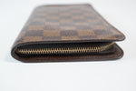 Louis Vuitton Damier Ebene Porte Monnaie Zippy Wallet Used