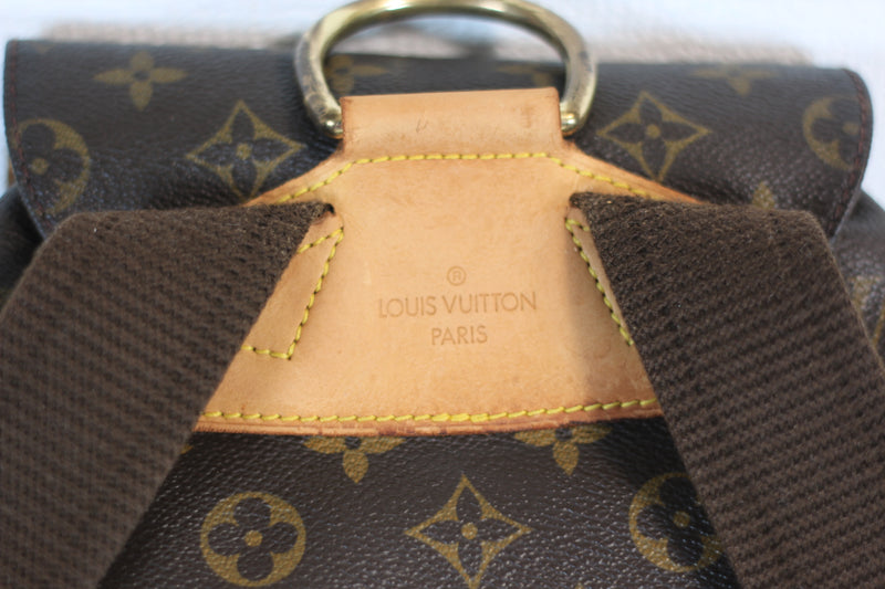 Louis Vuitton Monogram Montsouris GM Backpack Used