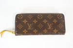 Louis Vuitton Monogram Clemence Wallet Mimosa Interior Used