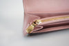 Louis Vuitton Damier Ebene Sarah Wallet Rose Ballerine Interior Used