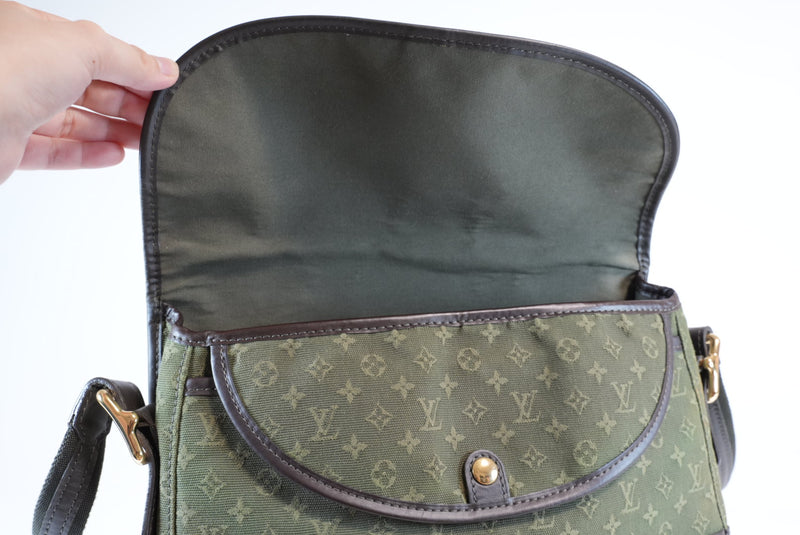 Louis Vuitton Monogram MiniLin Khaki Belanger Shoulder Bag Used