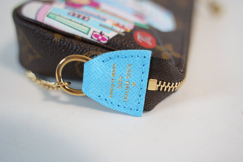 Limited Edition Louis Vuitton Monogram Mini Pochette Christmas Animation Tokyo Unused