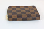 Louis Vuitton Damier Ebene Compact Zippy Wallet Used