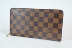 Louis Vuitton Damier Ebene Porte Monnaie Zippy Wallet Used