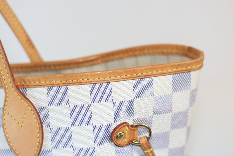 Louis Vuitton Damier Azur Neverfull MM Used