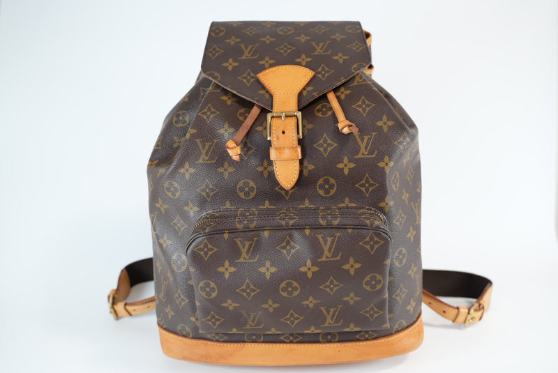 Louis Vuitton Monogram Montsouris GM Backpack Used