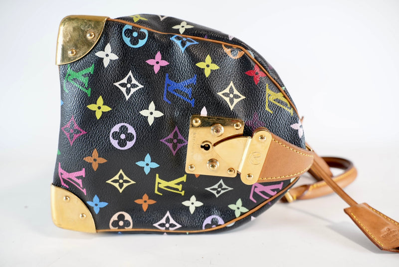 Louis Vuitton X Takashi Murakami Monogram Multicolor Speedy 30 Noir Used