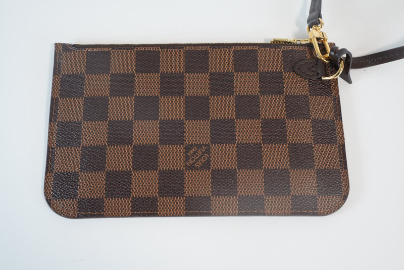 Damier Ebene Neverfull PM Pouch(Wristlet) Used