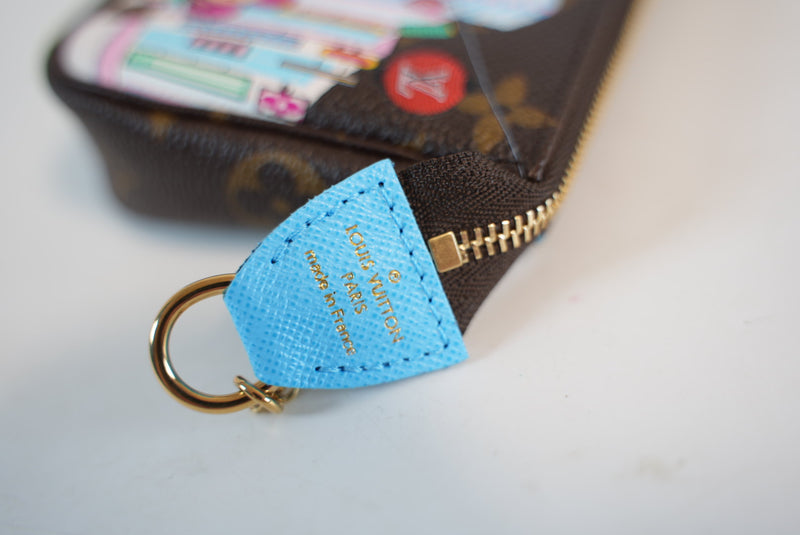 Limited Edition Louis Vuitton Monogram Mini Pochette Christmas Animation Tokyo Unused
