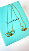 Tiffany & Co. Double Loop AU750/K18 Gold Necklace Used