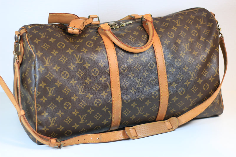 Louis Vuitton Monogram Keepall Bandouliere 55 Used