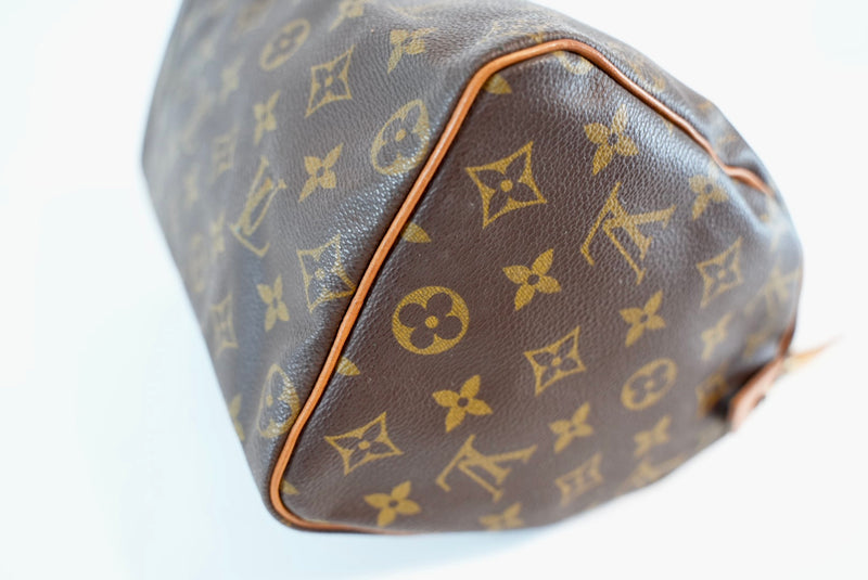 Louis Vuitton Monogram Speedy 25 Malletier Used