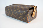 Louis Vuitton Monogram Trousse Patte Pression Cosmetic Pouch Used