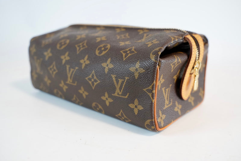 Louis Vuitton Monogram Trousse Patte Pression Cosmetic Pouch Used